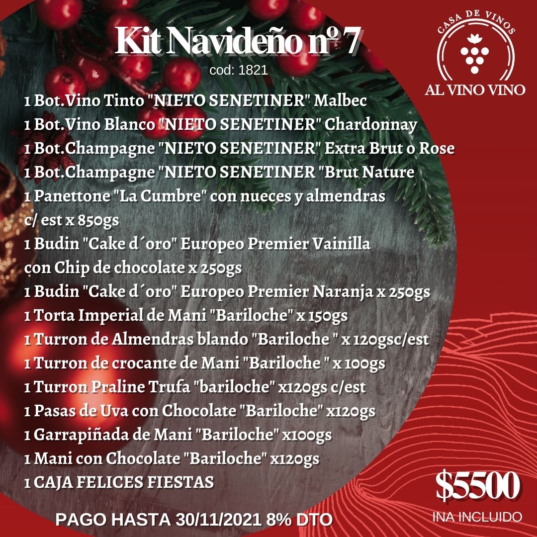 Kit Navideños 07 2021 Nieto y Senetiner